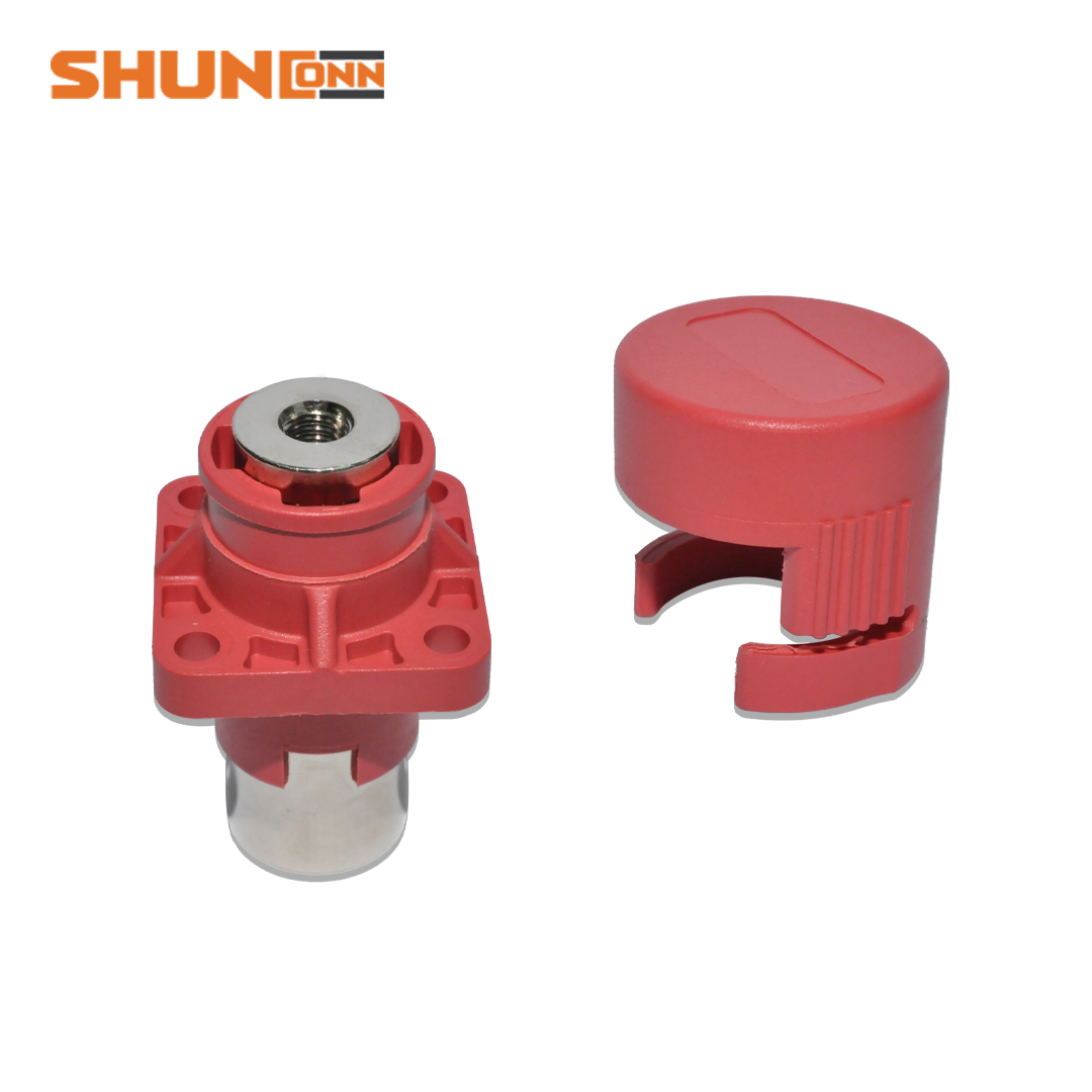 Shunconn Energy storage power connector 200A/250A internal thread M6/M6(red)